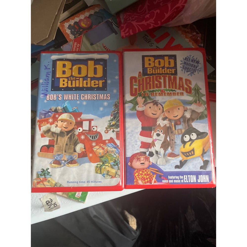 Bob the Builder Christmas VHS‎ Lot Bob's White Christmas A Christmas to Remember
